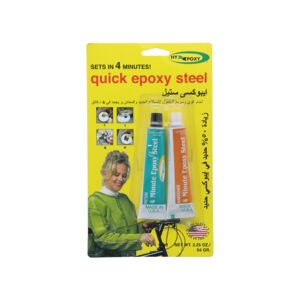 EPOXY 2.25oz STEEL QUICK 4MIN HYPOXY EPOXY 2.25oz STEEL QUICK 4MIN HYPOXY